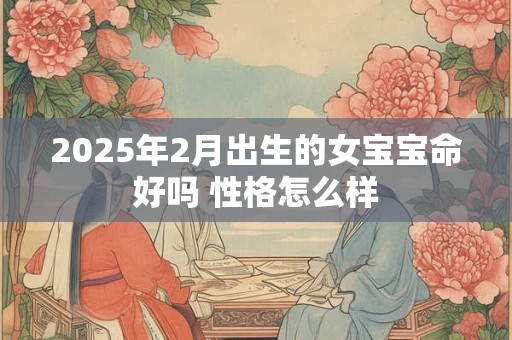 2025年2月出生的女宝宝命好吗 性格怎么样