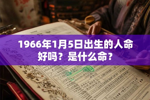 1966年1月5日出生的人命好吗？是什么命？