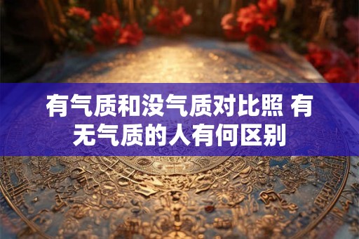 有气质和没气质对比照 有无气质的人有何区别