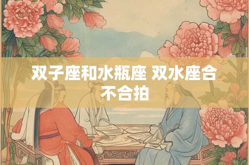 双子座和水瓶座 双水座合不合拍
