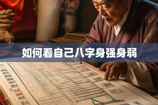 如何看自己八字身强身弱