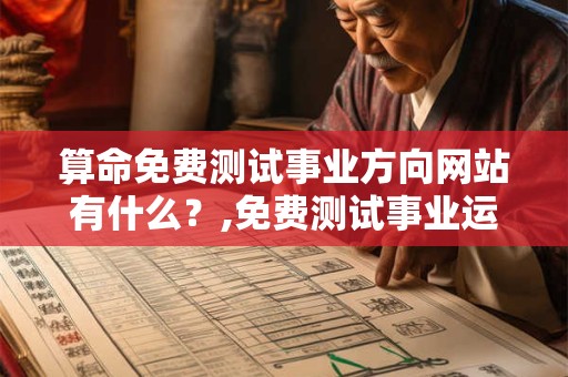 算命免费测试事业方向网站有什么？,免费测试事业运势