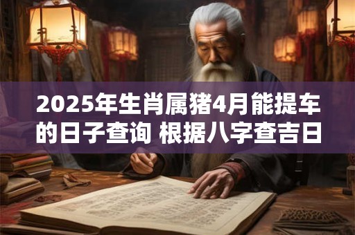 2025年生肖属猪4月能提车的日子查询 根据八字查吉日 2025年生肖属猪4月能提车的日子查询 根据八字查吉日