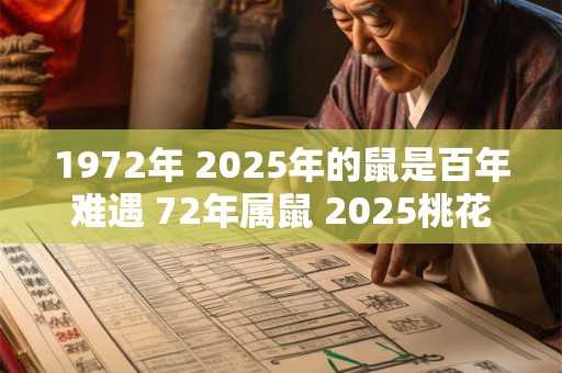 1972年 2025年的鼠是百年难遇 72年属鼠 2025桃花运方位