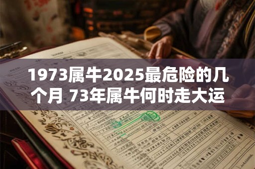 1973属牛2026最危险的几个月 73年属牛何时走大运