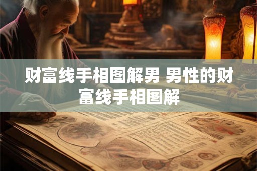 财富线手相图解男 男性的财富线手相图解