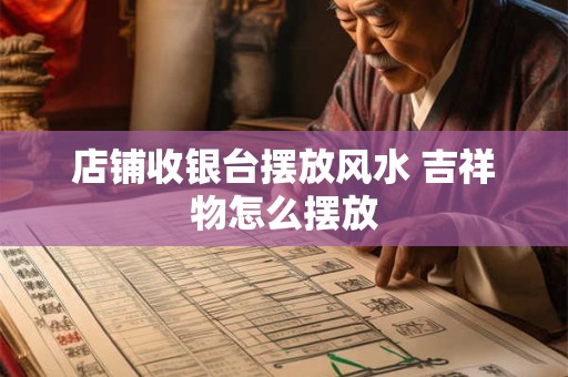 店铺收银台摆放风水 吉祥物怎么摆放