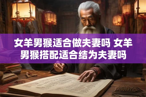 女羊男猴适合做夫妻吗 女羊男猴搭配适合结为夫妻吗