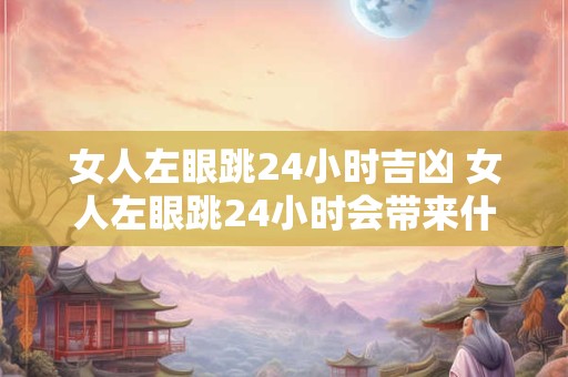 女人左眼跳24小时吉凶 女人左眼跳24小时会带来什么吉凶