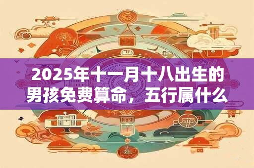 2025年十一月十八出生的男孩免费算命，五行属什么