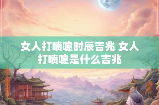 女人打喷嚏时辰吉兆 女人打喷嚏是什么吉兆