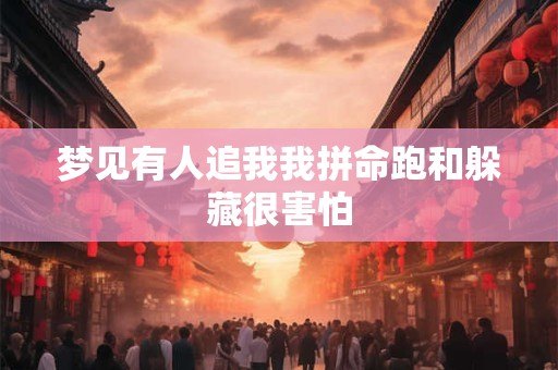 梦见有人追我我拼命跑和躲藏很害怕