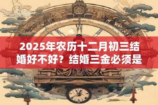 2025年农历十二月初三结婚好不好？结婚三金必须是黄金吗？