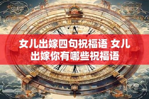 女儿出嫁四句祝福语 女儿出嫁你有哪些祝福语