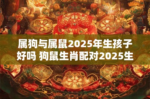 属狗与属鼠2025年生孩子好吗 狗鼠生肖配对2025生育合适