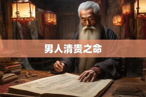 男人清贵之命