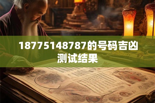 18775148787的号码吉凶测试结果