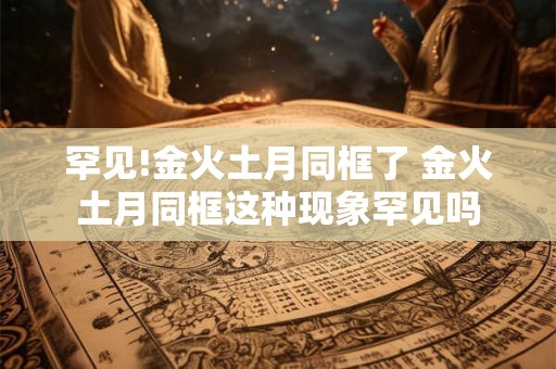 罕见!金火土月同框了 金火土月同框这种现象罕见吗
