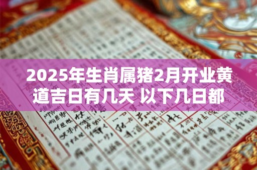 2025年生肖属猪2月开业黄道吉日有几天 以下几日都不错