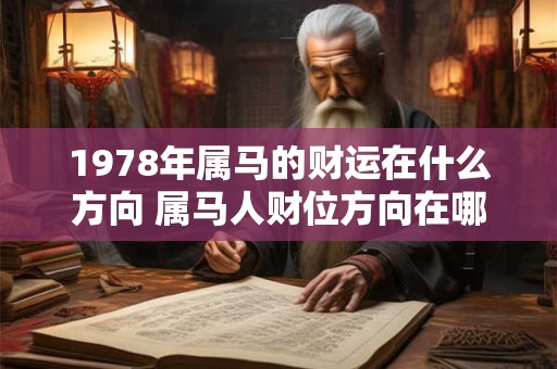 1978年属马的财运在什么方向 属马人财位方向在哪