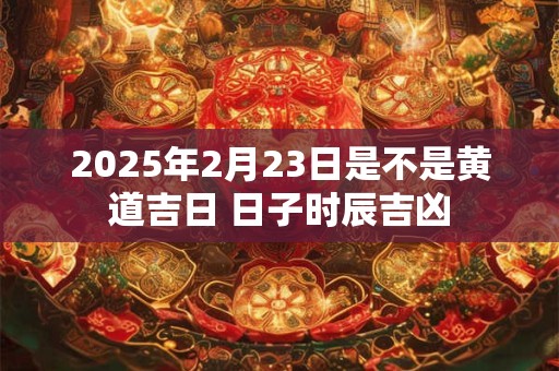 2025年2月23日是不是黄道吉日 日子时辰吉凶