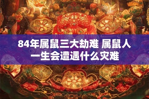 84年属鼠三大劫难 属鼠人一生会遭遇什么灾难