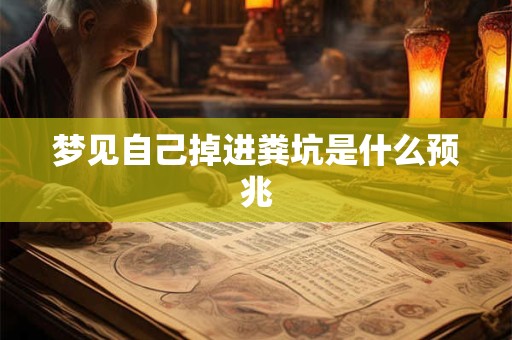 梦见自己掉进粪坑是什么预兆 梦见自己掉进粪坑是什么预兆