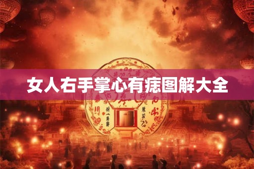 女人右手掌心有痣图解大全