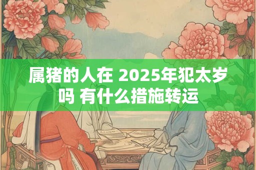 属猪的人在 2025年犯太岁吗 有什么措施转运