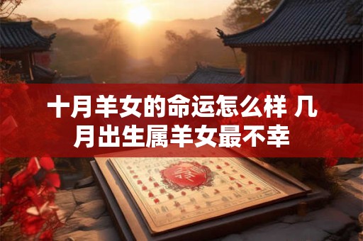 十月羊女的命运怎么样 几月出生属羊女最不幸