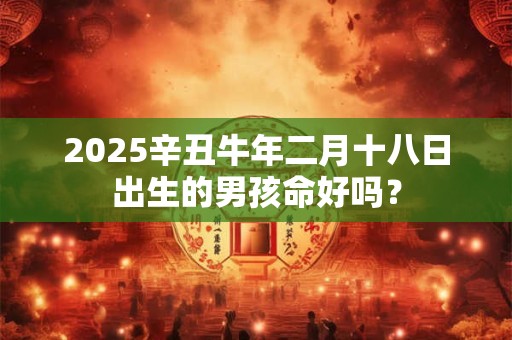 2025辛丑牛年二月十八日出生的男孩命好吗？