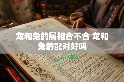 龙和兔的属相合不合 龙和兔的配对好吗