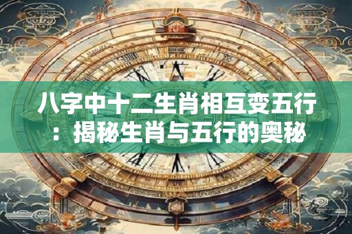 八字中十二生肖相互变五行：揭秘生肖与五行的奥秘