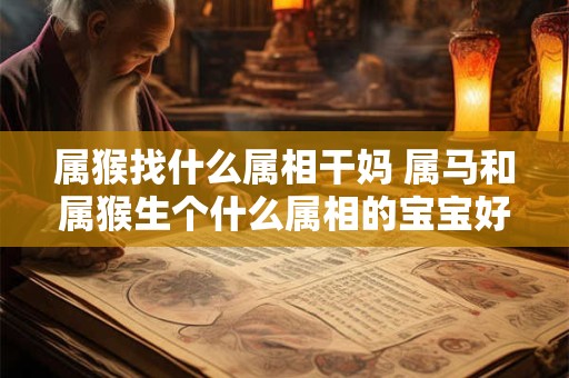 属猴找什么属相干妈 属马和属猴生个什么属相的宝宝好