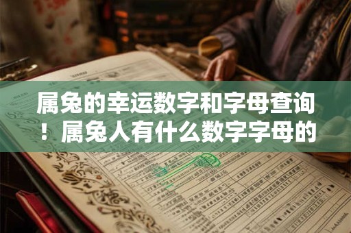 属兔的幸运数字和字母查询！属兔人有什么数字字母的车牌吉利