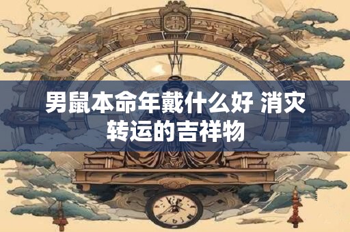 男鼠本命年戴什么好 消灾转运的吉祥物