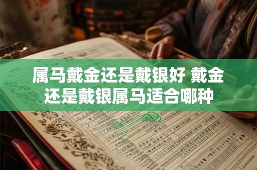 属马戴金还是戴银好 戴金还是戴银属马适合哪种