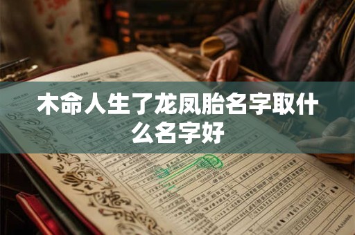 木命人生了龙凤胎名字取什么名字好 木命人生了龙凤胎名字取什么名字好