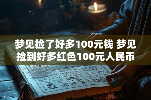 梦见捡了好多100元钱 梦见捡到好多红色100元人民币