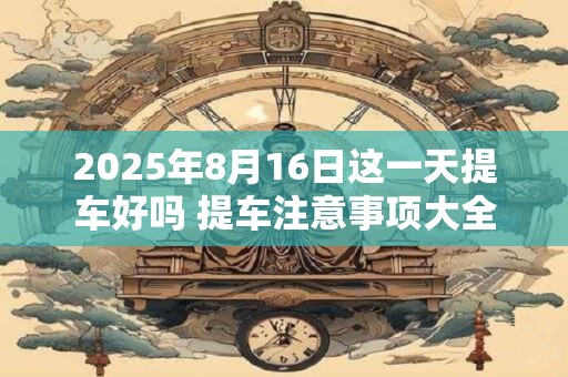 2025年8月16日这一天提车好吗 提车注意事项大全
