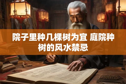 院子里种几棵树为宜 庭院种树的风水禁忌
