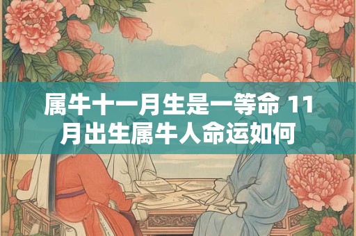 属牛十一月生是一等命 11月出生属牛人命运如何