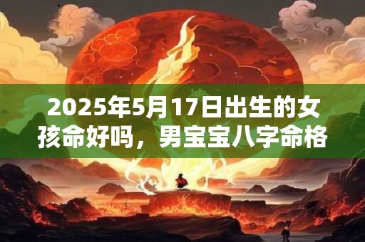2025年5月17日出生的女孩命好吗，男宝宝八字命格