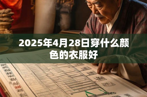 2025年4月28日穿什么颜色的衣服好