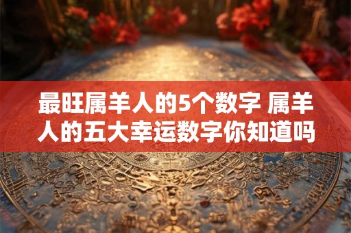 最旺属羊人的5个数字 属羊人的五大幸运数字你知道吗