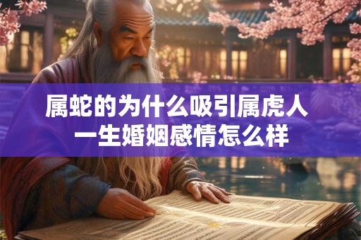 属蛇的为什么吸引属虎人 一生婚姻感情怎么样