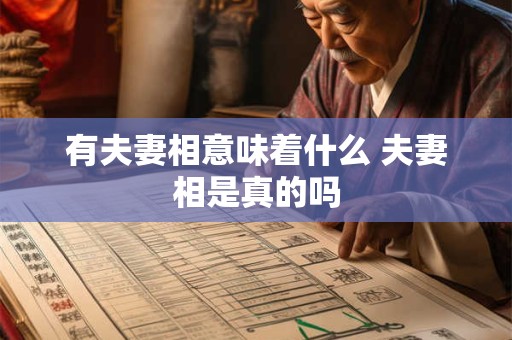 有夫妻相意味着什么 夫妻相是真的吗