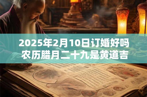 2025年2月10日订婚好吗 农历腊月二十九是黄道吉日吗