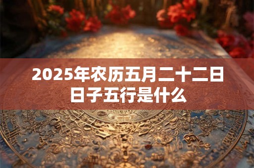2025年农历五月二十二日日子五行是什么