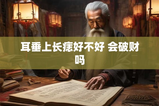 耳垂上长痣好不好 会破财吗